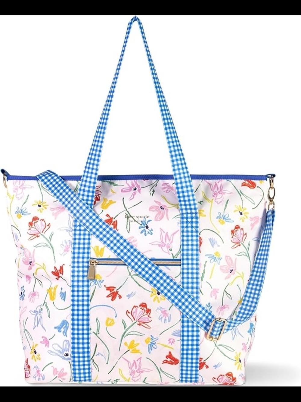 Kate Spade Large Capacity Insulated Cooler Tote Bag, Soft Sided Portable Beach - Picture 9 of 10